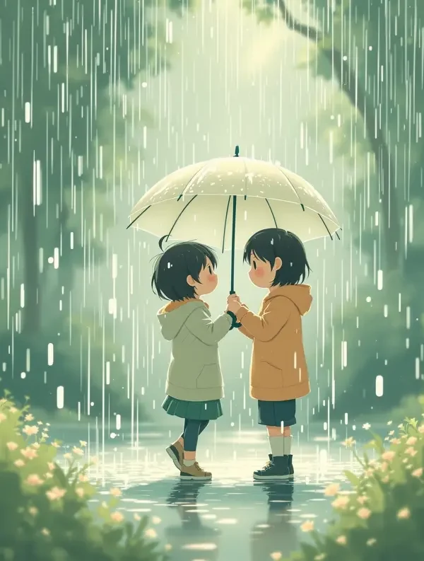 韩漫歪歪《梅雨限定恋爱》番剧封面