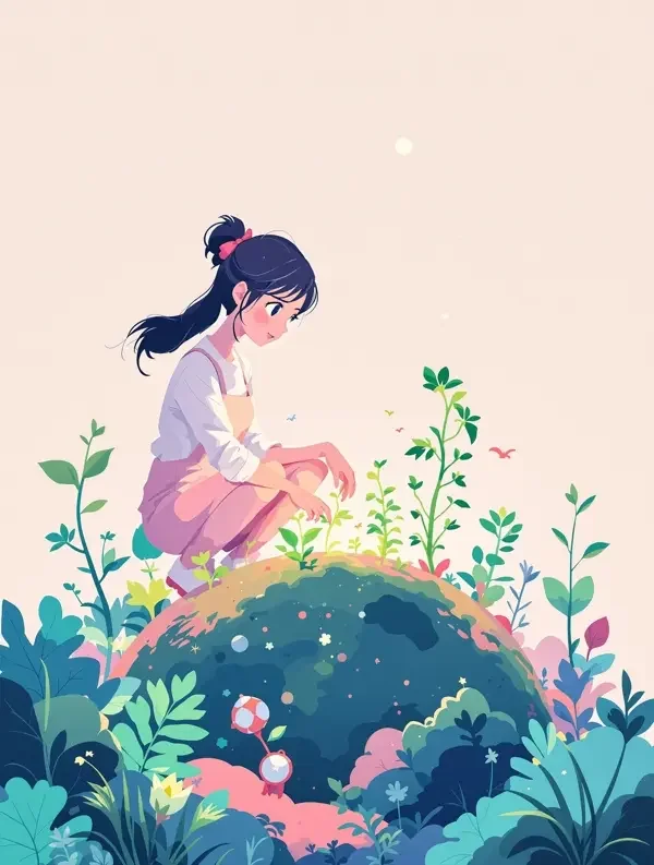 韩漫歪歪《庭院小星球》番剧封面
