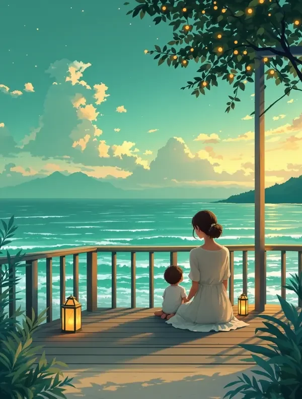 韩漫歪歪《摇篮曲与海》番剧封面